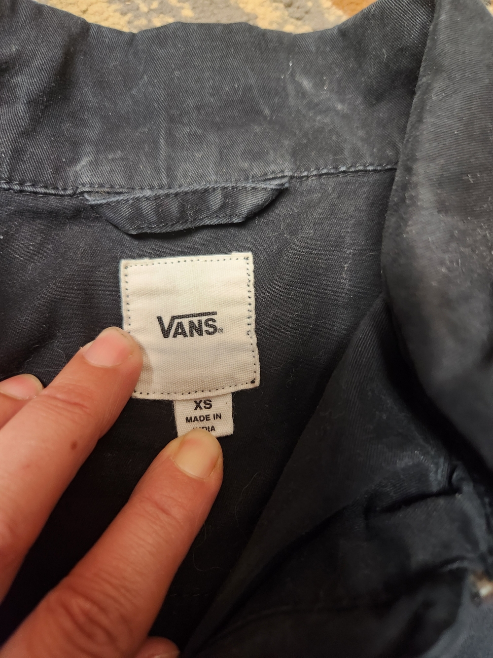 Vans Black Jacket with Pink and White Back Patch - Picture 5 of 13
